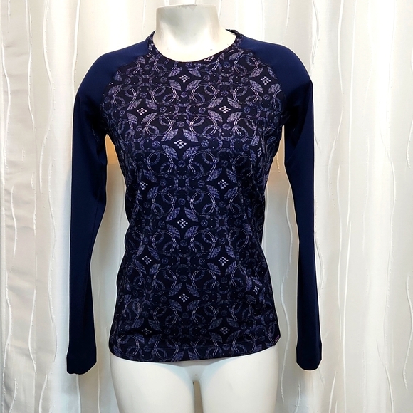 Patagonia Capilene Midweight Navy Active Top - Picture 1 of 5